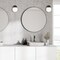 Designers Fountain Crown Heights 6in 1-Light Matte Black Contemporary Indoor Wall Sconce with Etched Opal Glass Shade D252C-WS-MB - alternate 2